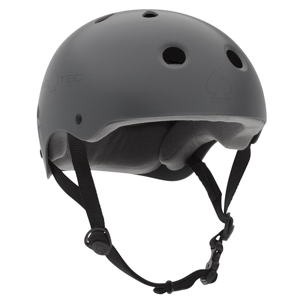 Protec Classic Matte Grey Skate Helmet [Size: XL]