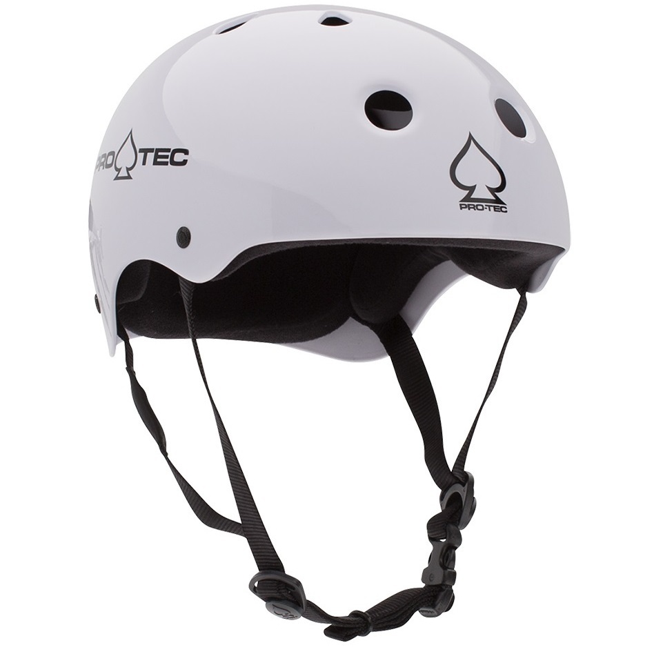 Protec Classic Gloss White Skate Helmet [Size: XS]