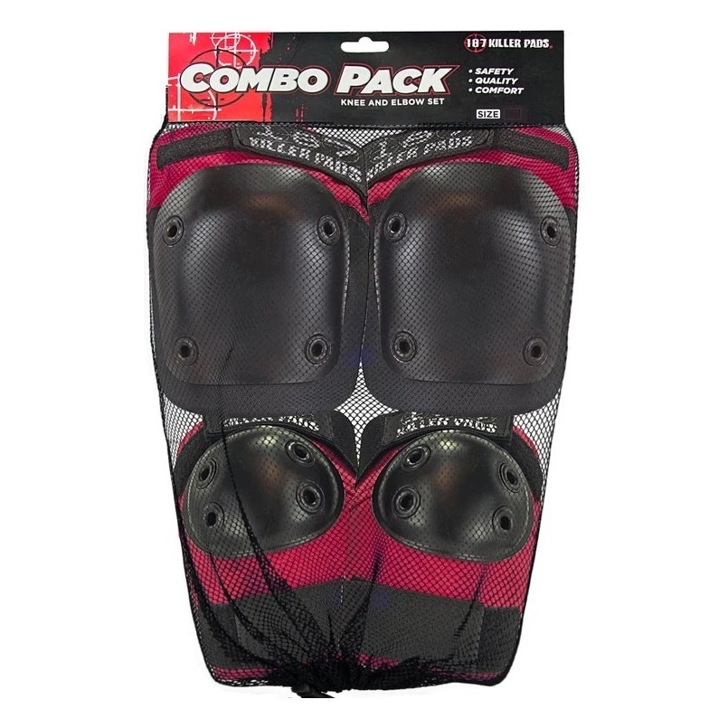 187 Combo Pack Red Pad Set [Size: XS]