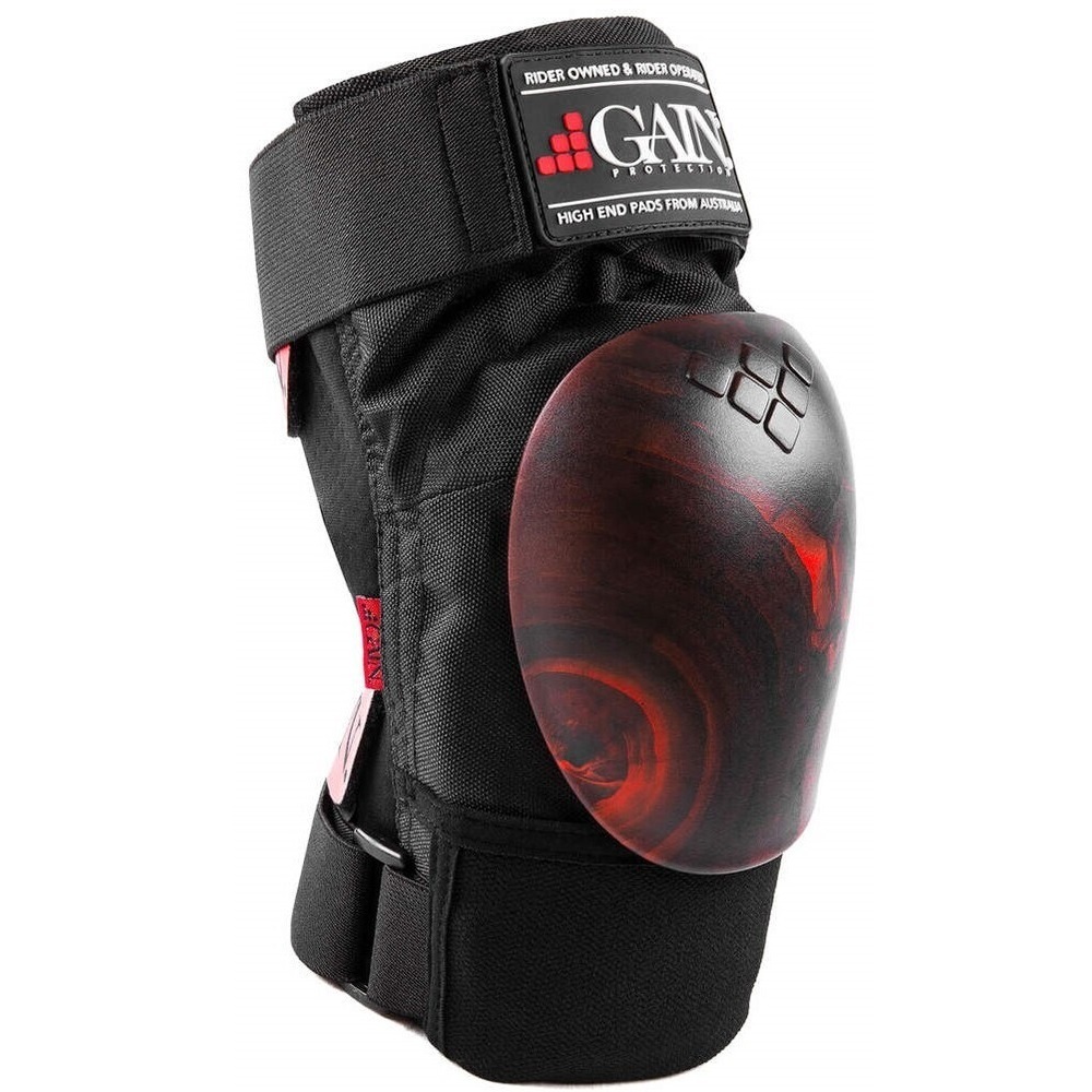 Gain Protection The Shield Red Black Swirl Knee Pads [Size: S]