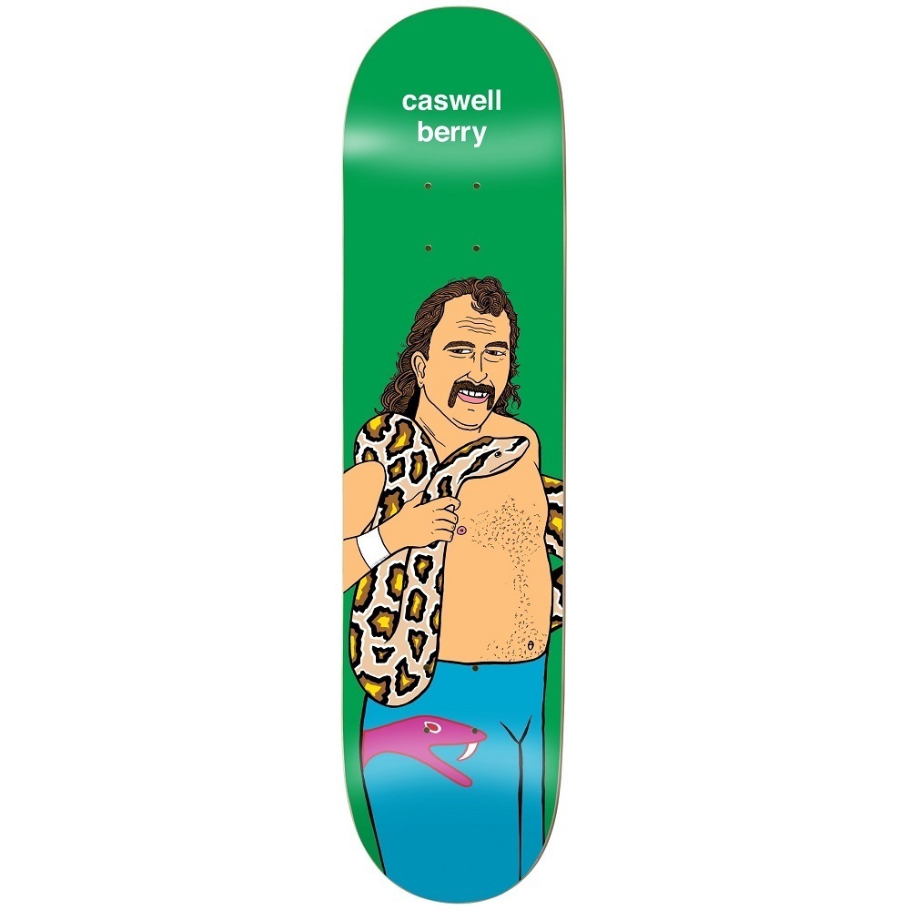 Enjoi Body Slam Caswell Berry R7 Green 8.0 Skateboard Deck