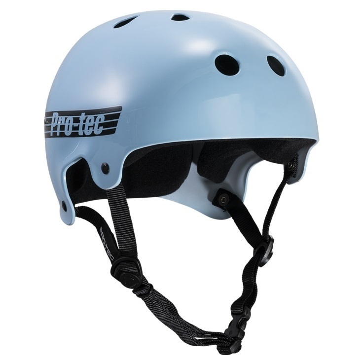 Protec Old School Skate Gloss Baby Blue Helmet [Size: XL]