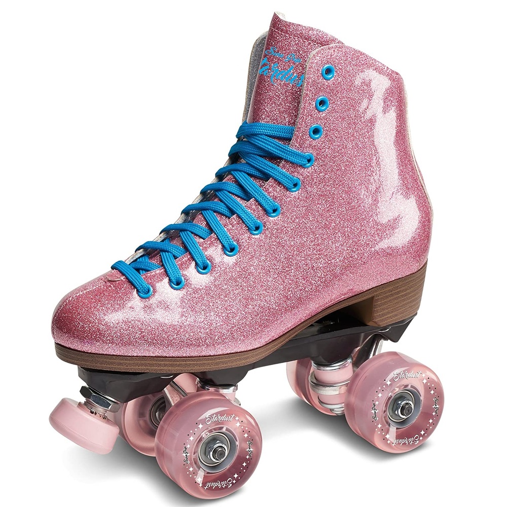 Suregrip Stardust Glitter Pink Roller Skates [Size: US 7]