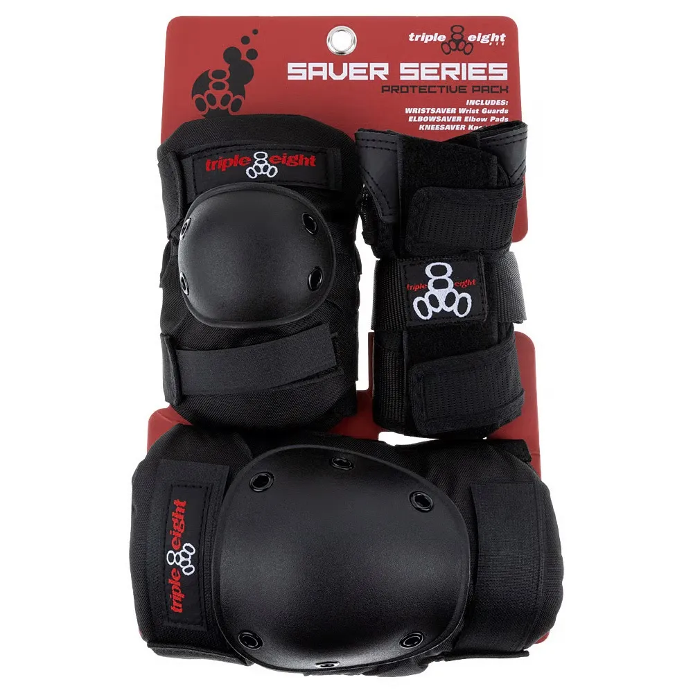 Triple 8 Saver Series Tri Pack Pad Set [Size: M]