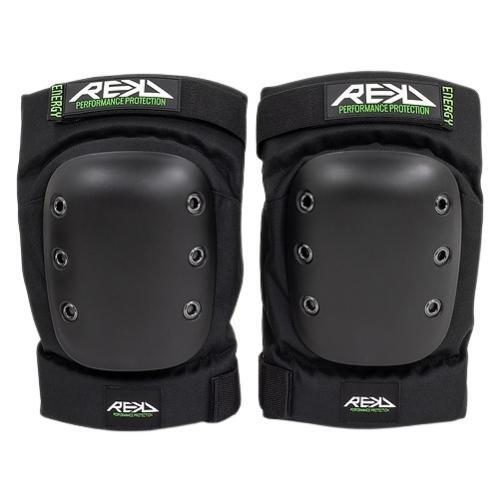 REKD Energy Pro Black Green Knee Pads [Size: S]