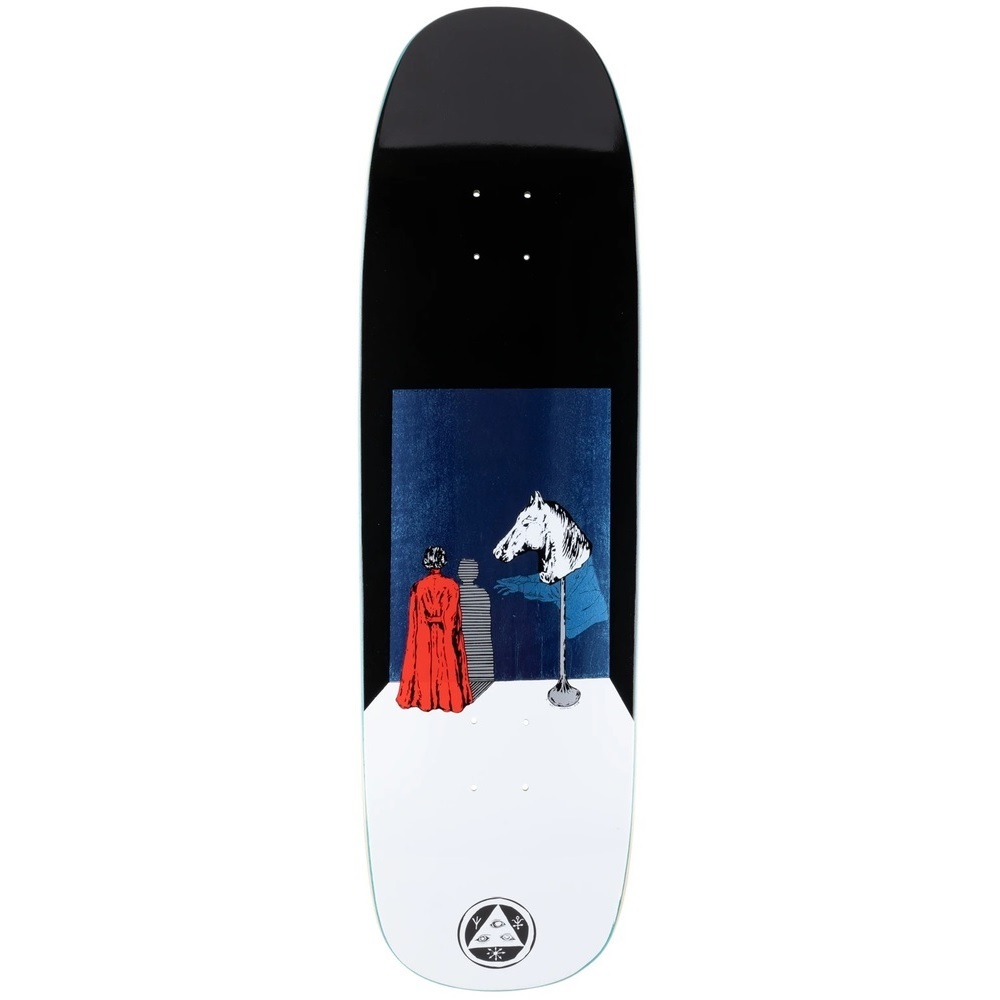 Welcome Haunted Horse On Golem Black White 9.25 Skateboard Deck