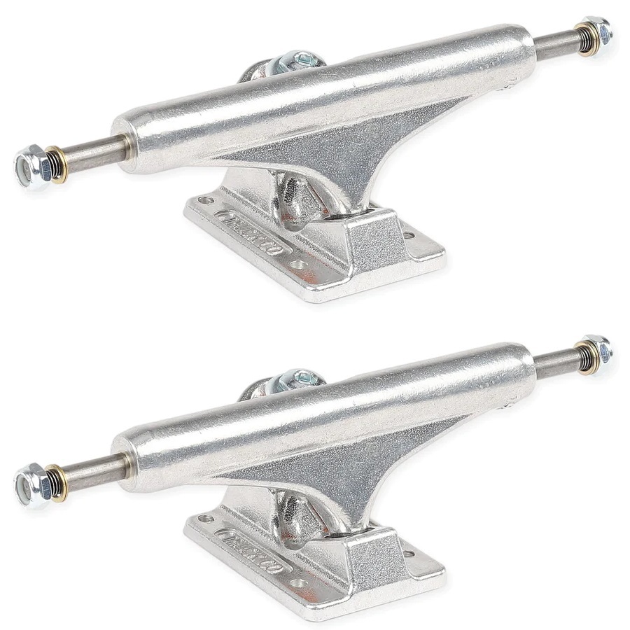 Independent Mid Silver Set Of 2 Skateboard Trucks [Size: Indy 129]