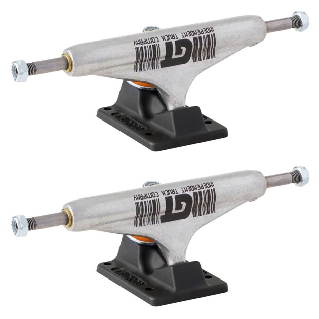 Independent Grant Taylor Barcode Silver Black Hollow Set Of 2 Skateboard Trucks [Size: 139]