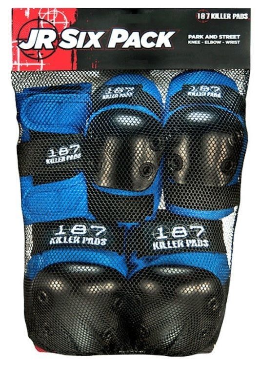 187 Six Pack Junior Blue Pad Set [Size: JR]
