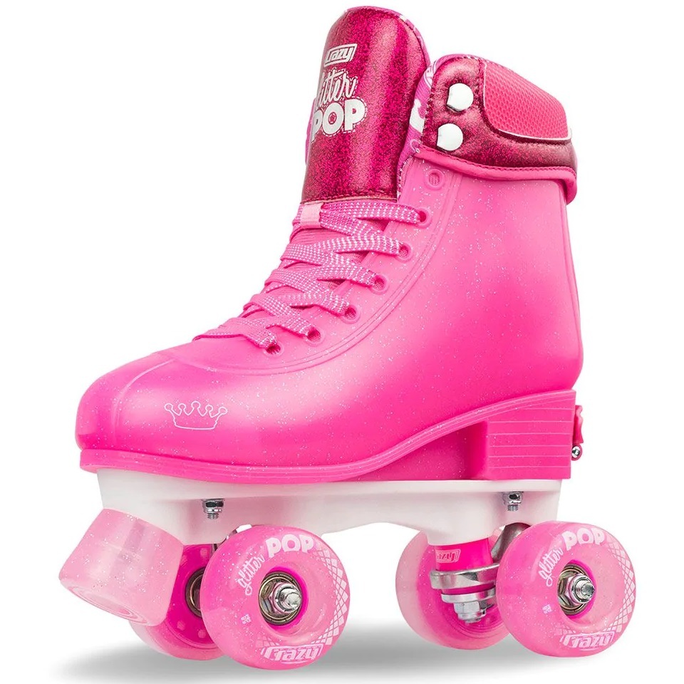 Crazy Skate Glitter Pop Pink Roller Skates [Size: 3-6]