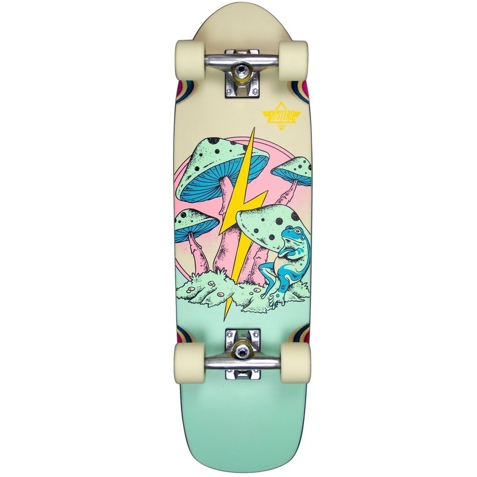 Dusters Fungi Cruiser Pink Green 29.5 Cruiser Skateboard