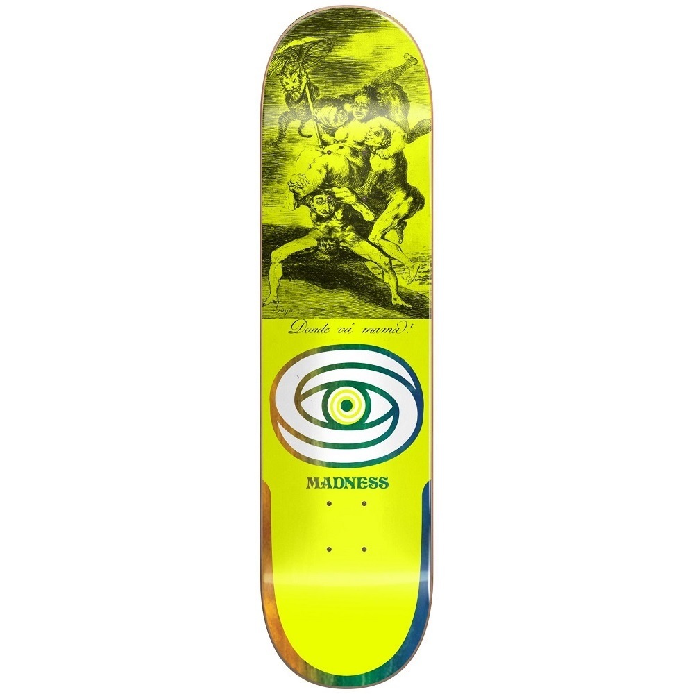 Madness Donde Neon Yellow R7 8.5 Skateboard Deck