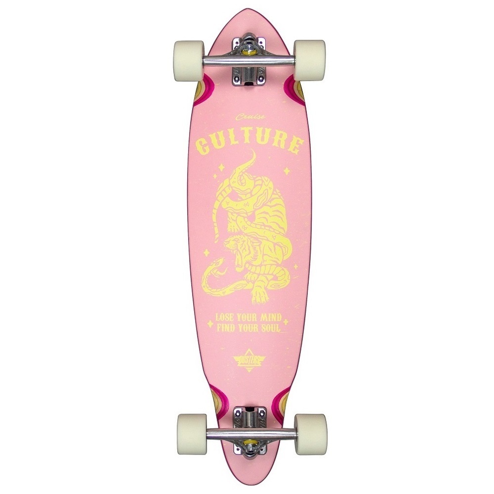 Dusters Culture Pink Yellow 33 Cruiser Skateboard