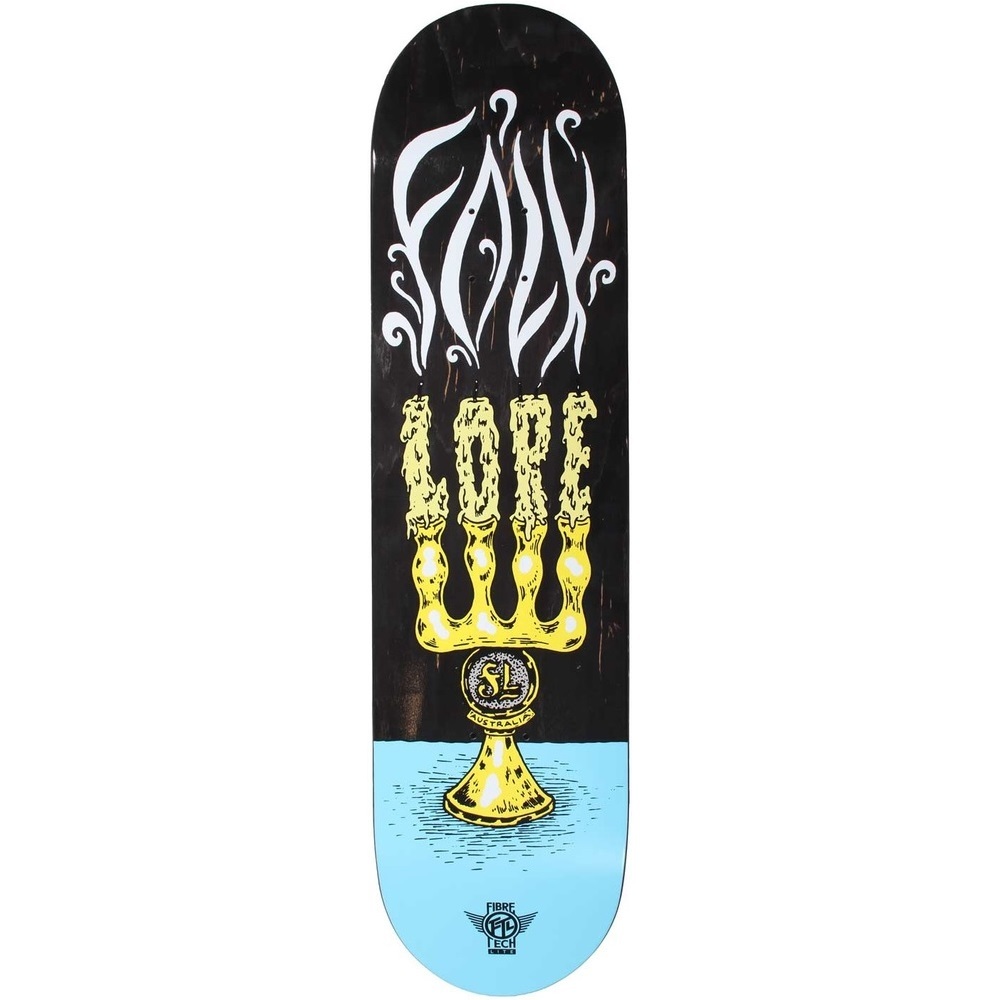 Folklore Fibretech Lite Candle Blue 7.75 Skateboard Deck