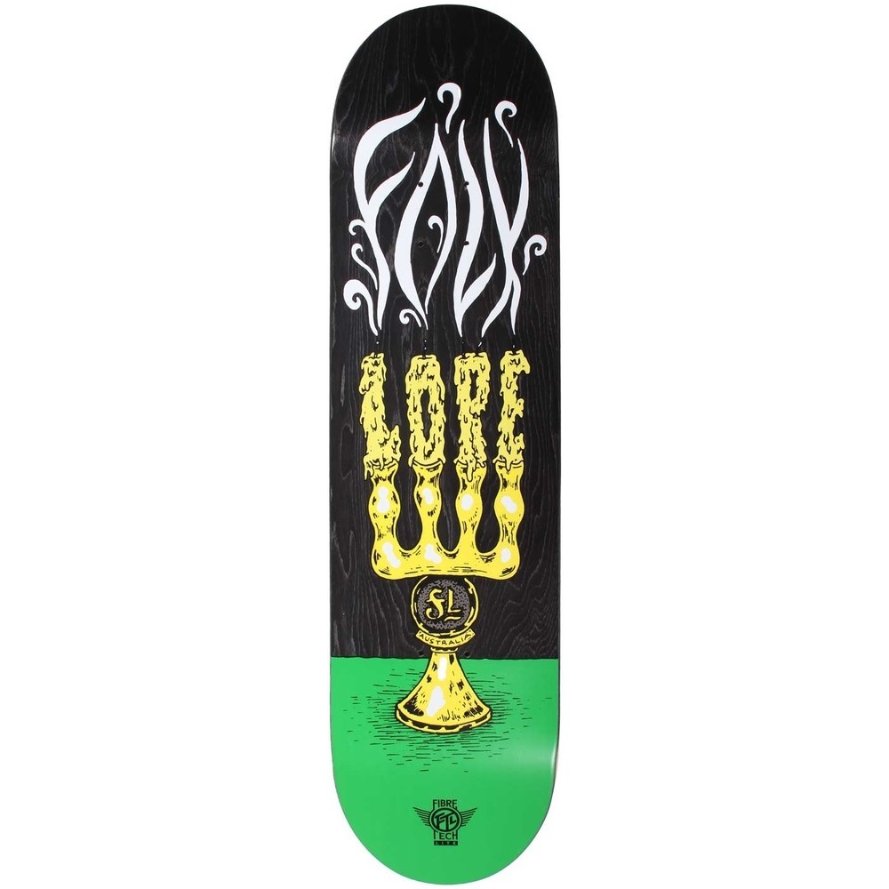 Folklore Fibretech Lite Candle Green 8.5 Skateboard Deck