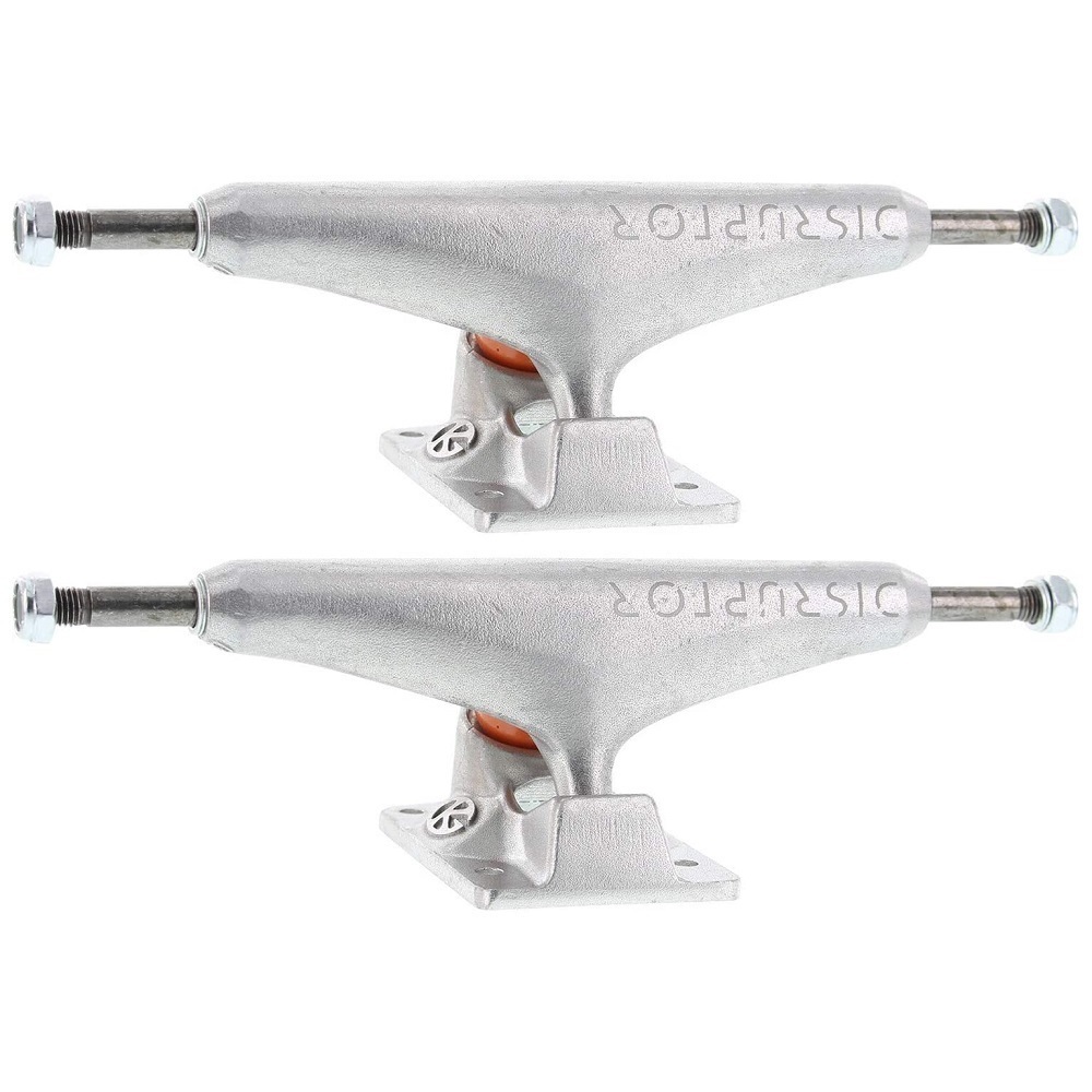 Grind King Disruptor Silver Set Of 2 Skateboard Trucks [Size: Grind 5.0]