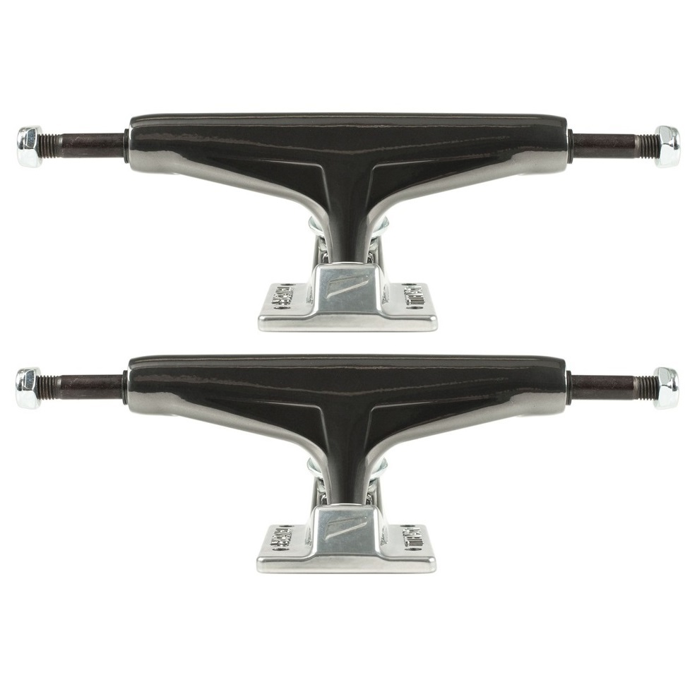 Tensor Mag Light Glossy Gunmetal Silver Set Of 2 Skateboard Trucks [Size: Tensor 5.25]