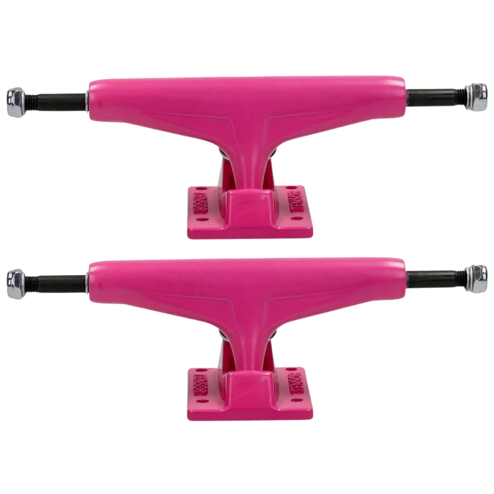 Tensor Skateboard Trucks Set Of 2 Safety Pink Mag Light Glossy