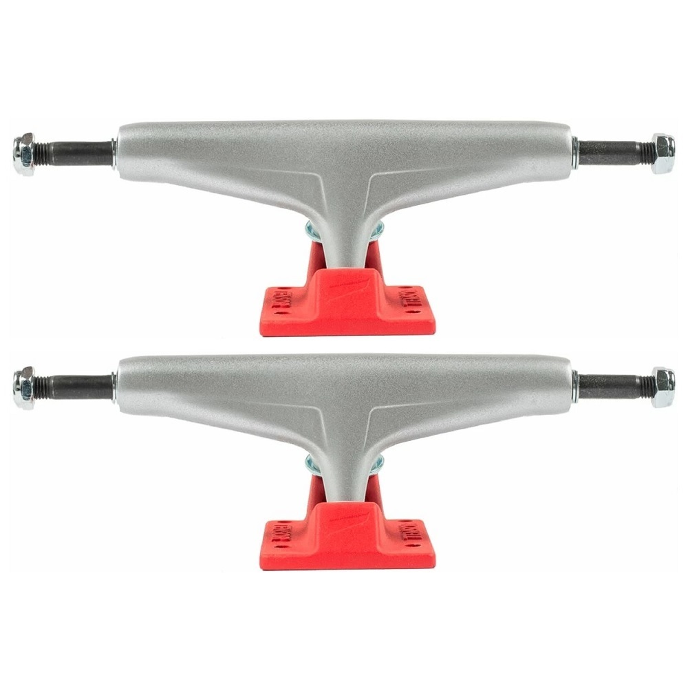 Tensor Mag Light Reflect Silver Red Set Of 2 Skateboard Trucks [Size: Tensor 5.5]
