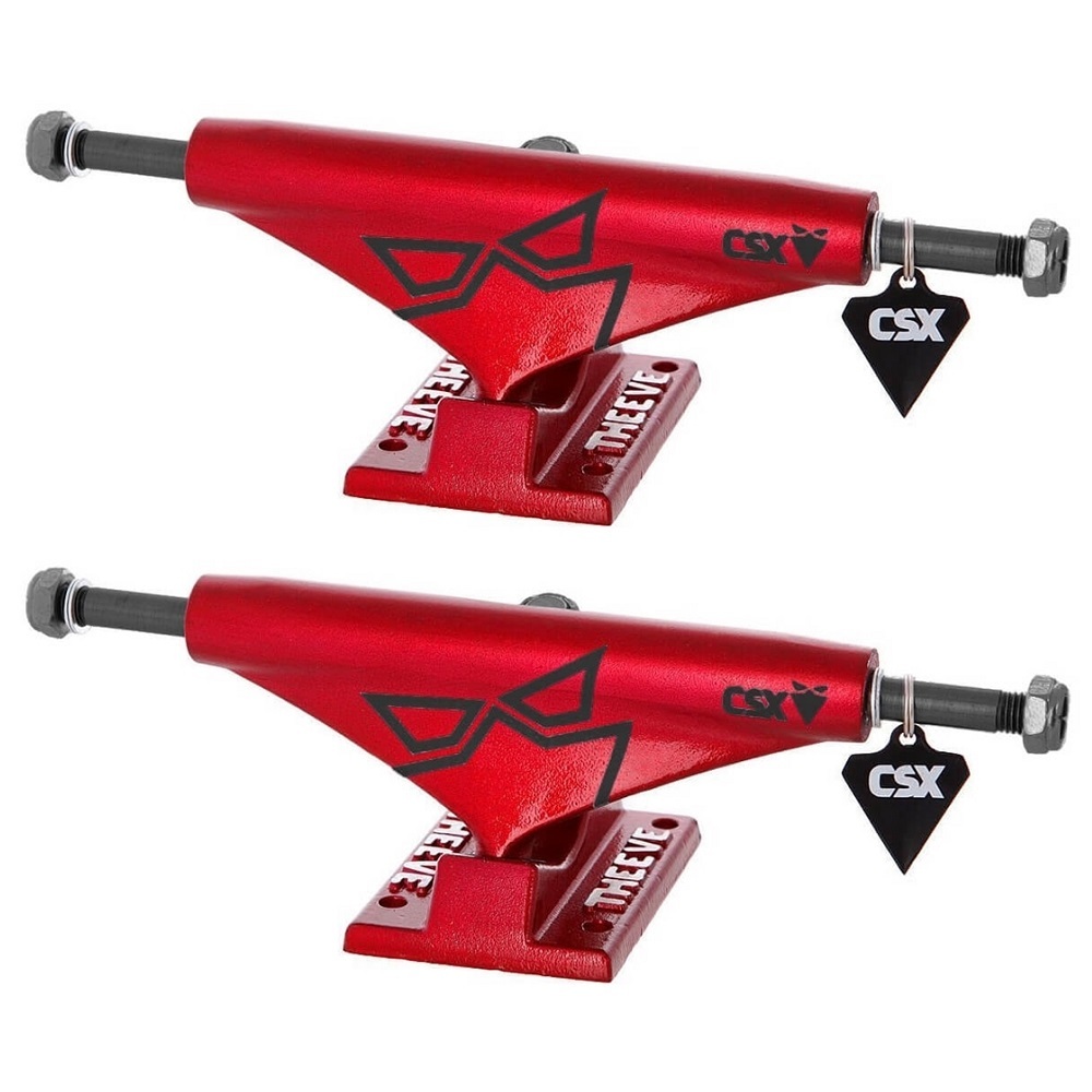 Theeve Skateboard Trucks CSX Red Black V3 Set Of 2 [Size: Theeve 5.25]