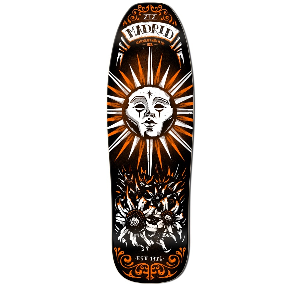 Madrid Sun Tarot Card 9.5 Skateboard Deck