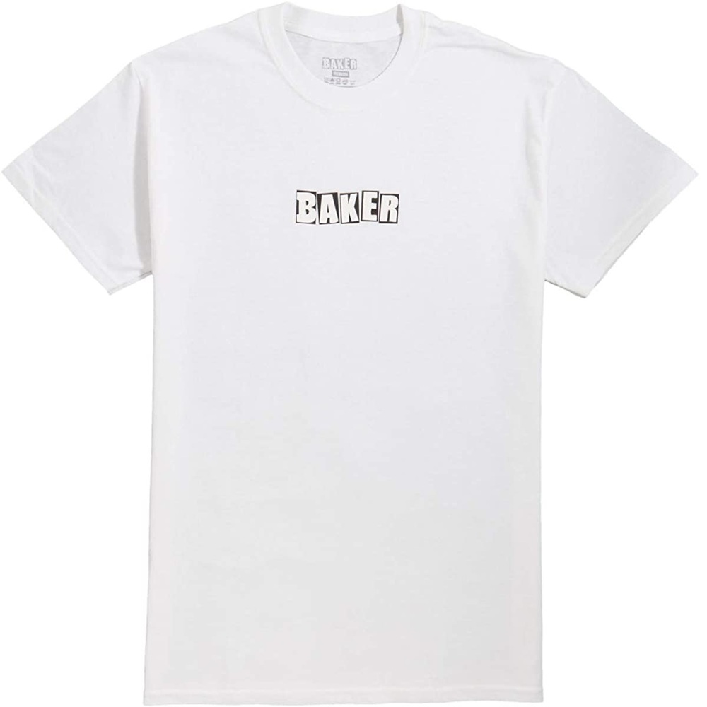 Baker Brand Logo White T-Shirt [Size: M]