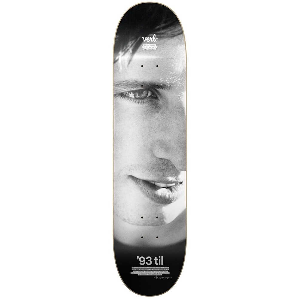 Verb X 93 Til Series Stefan Janoski Portrait Black White 8.25 Skateboard Deck