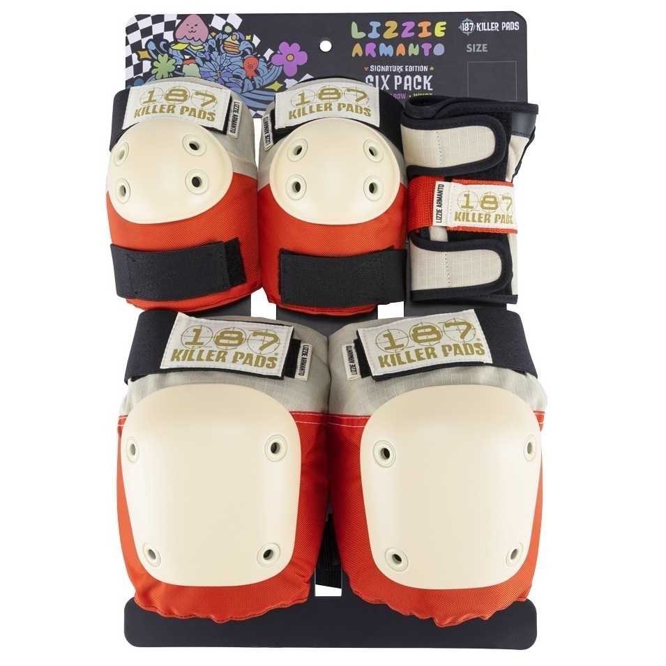 187 Six Pack Junior Lizzie Orange Pad Set [Size: JR]