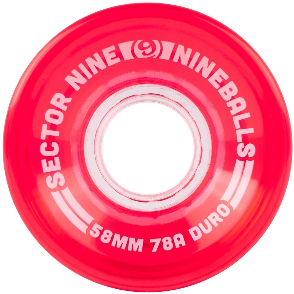Sector 9 Nine Balls Red 78A 58mm Skateboard Wheels