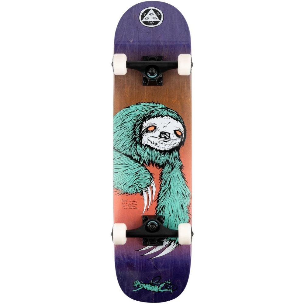 Welcome Sloth Purple Stain 8.0 Complete Skateboard