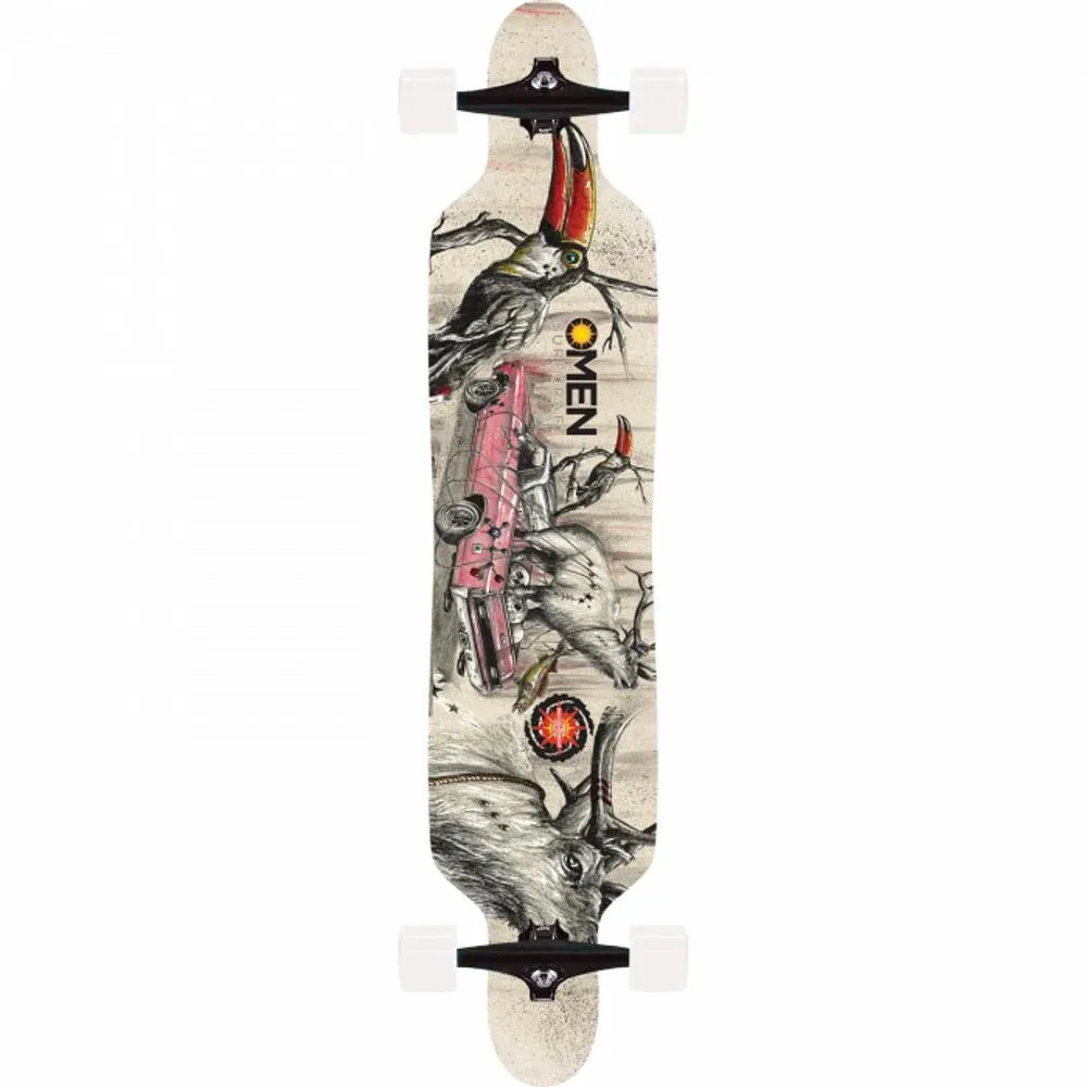 Omen Elk Amino Drop Through Flex 41 Longboard Skateboard