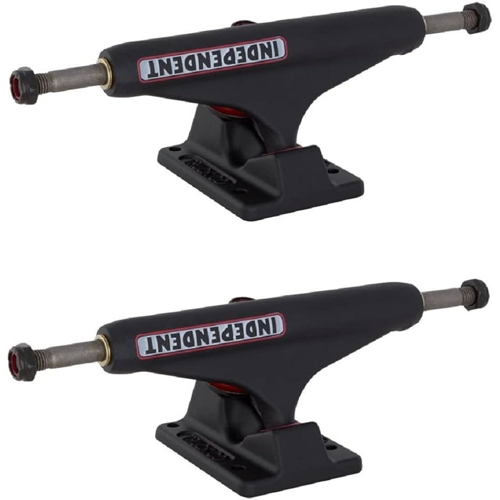 Independent Bar Flat Black Standard Set Of 2 Skateboard Trucks [Size: 139]