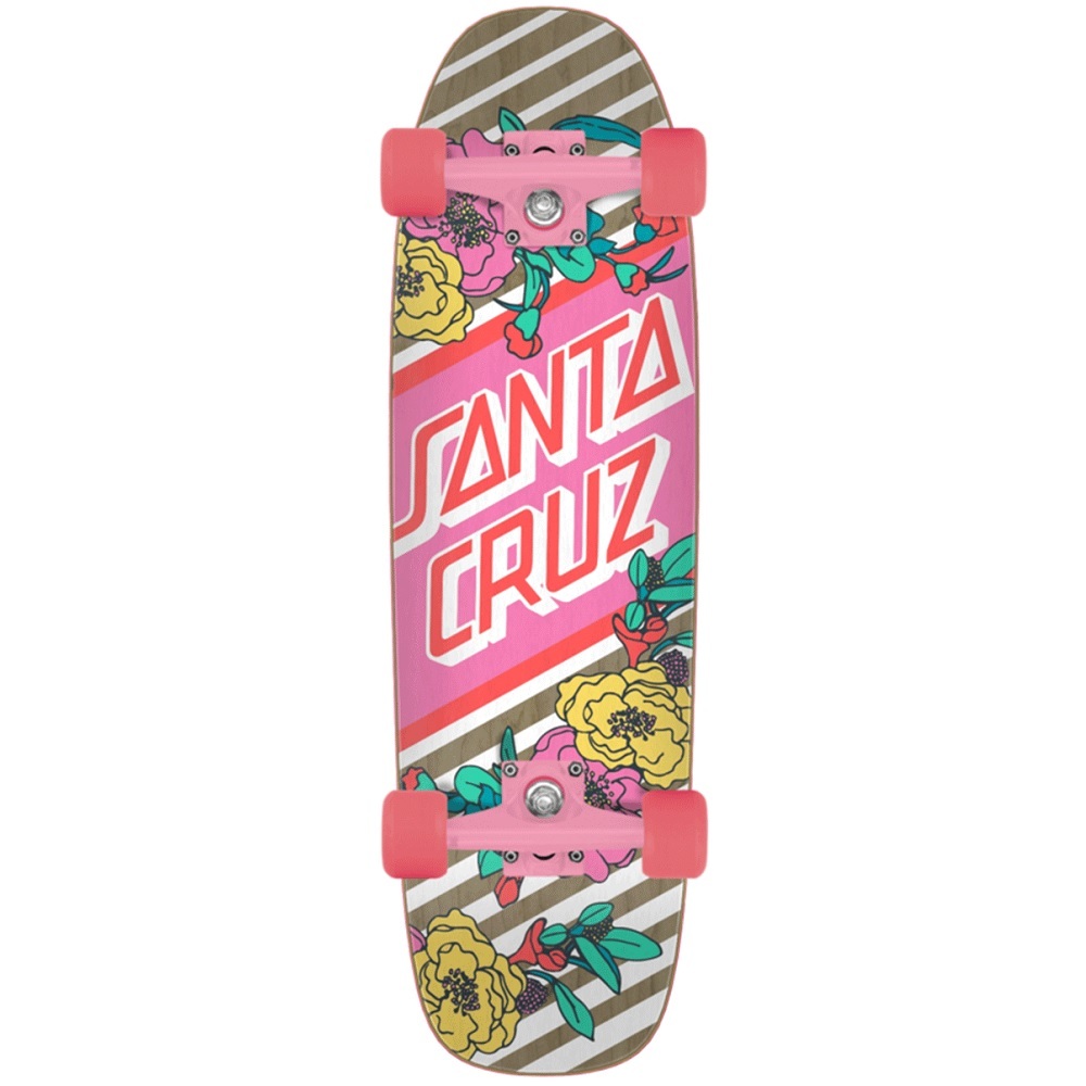 Santa Cruz Floral Stripe Street 29 Cruiser Skateboard