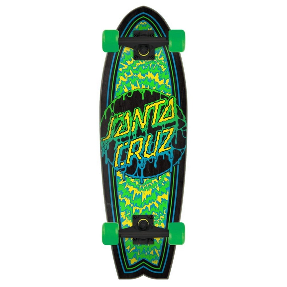 Santa Cruz Toxic Dot Shark 27 Cruiser Skateboard