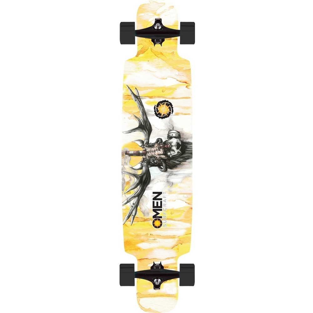 Omen Natural Industry Drop Through Kick 41 Longboard Skateboard