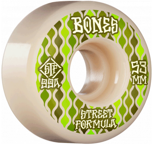 Bones Skateboard Wheels STF V2 Retro 99A 53mm