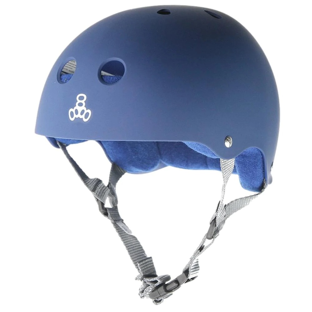 Triple 8 Brainsaver Sweatsaver Helmet Blue Rubber [Size: XS]