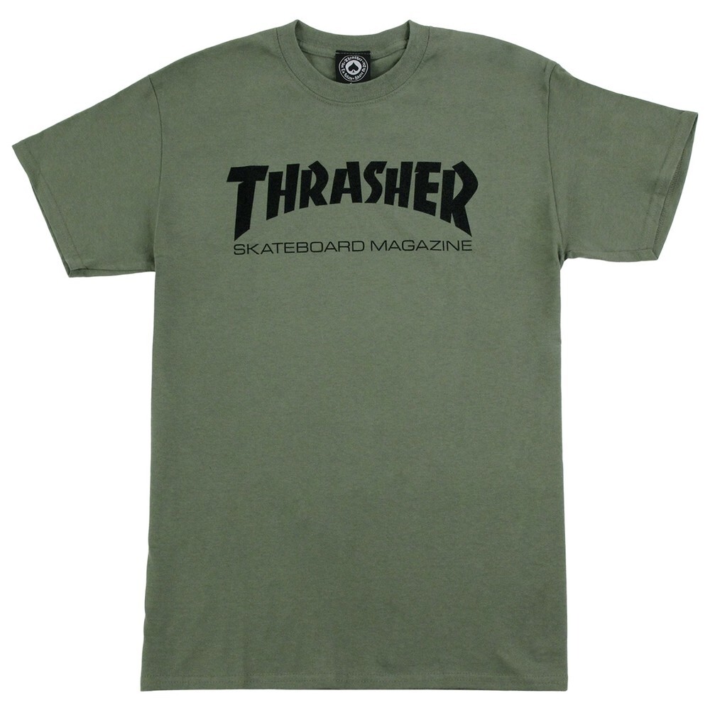 Thrasher Skate Mag Army Green T-Shirt [Size: S]