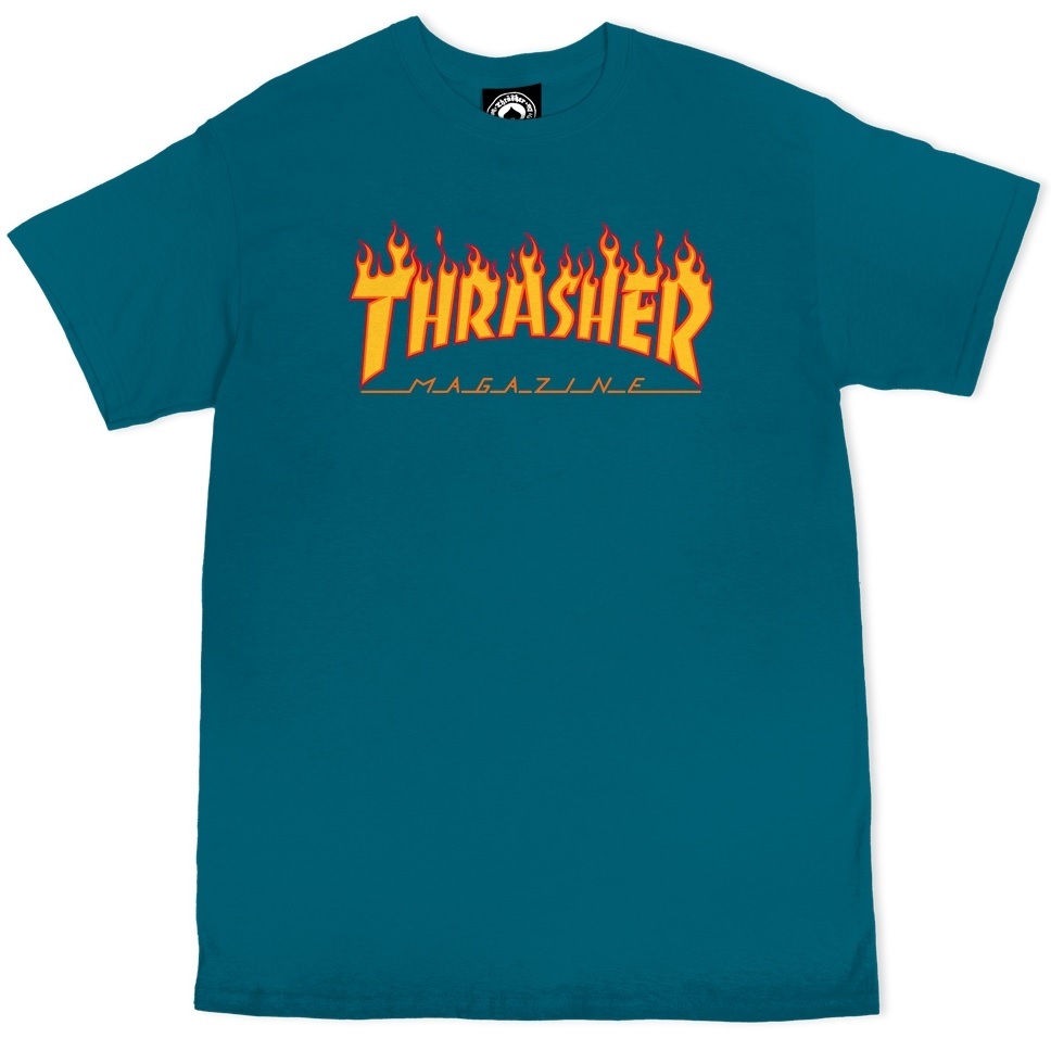 Thrasher Flame Galapagos T-Shirt [Size: S]