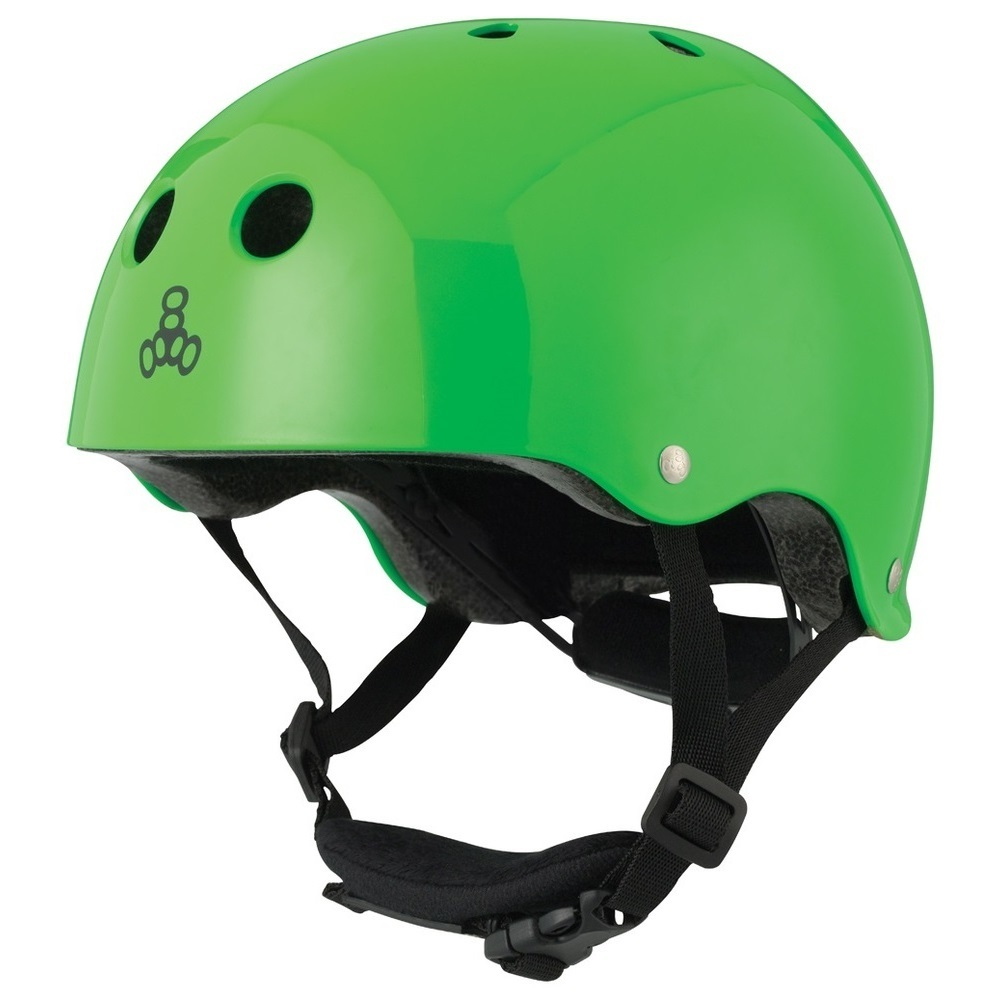 Triple 8 Lil 8 Certified Green Gloss Youth Helmet [Size: Y]