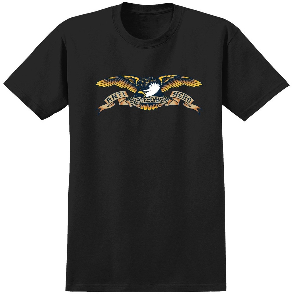 Anti Hero Eagle Black Youth T-Shirt [Size: M]
