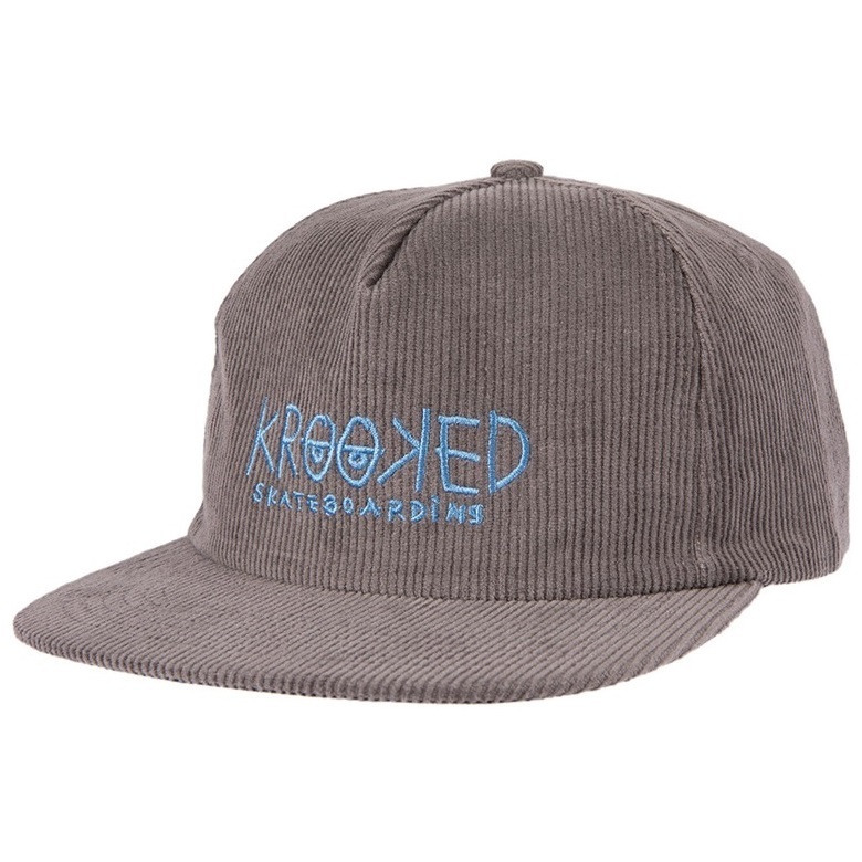 Krooked Hat Cap Adjustable Eyes Grey Blue