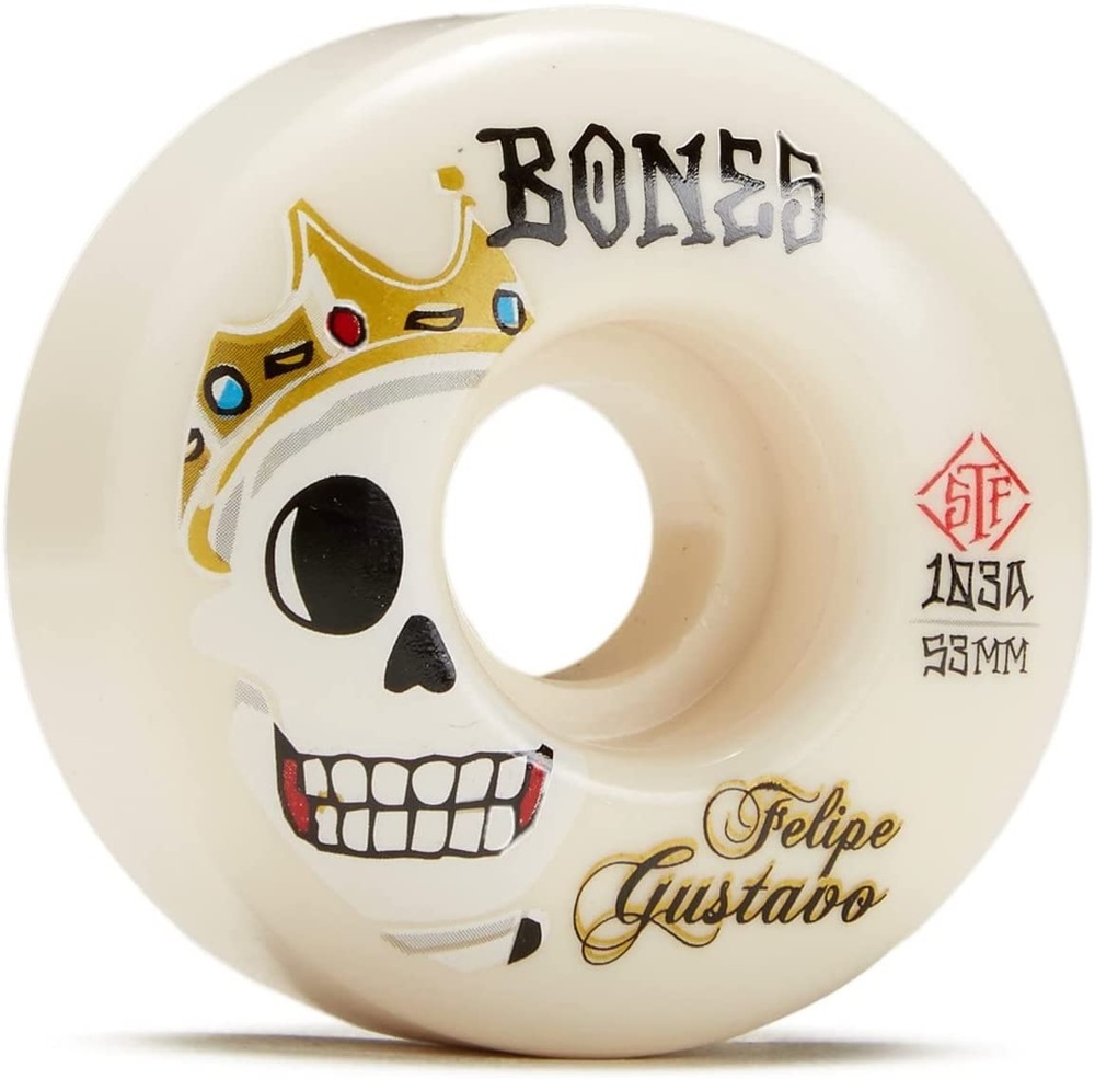 Bones Skateboard Wheels STF V1 Gustavo Notorious 103A 53mm