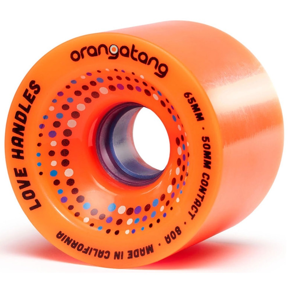 Orangatang Love Handles Orange 80A 65mm Longboard Skateboard Wheels