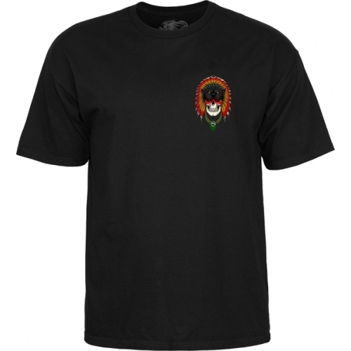 Powell Peralta Hoefler Skull Black T-Shirt [Size: S]