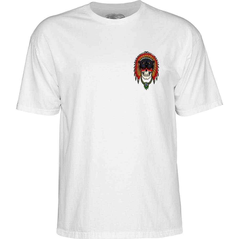 Powell Peralta Hoefler Skull White T-Shirt [Size: S]
