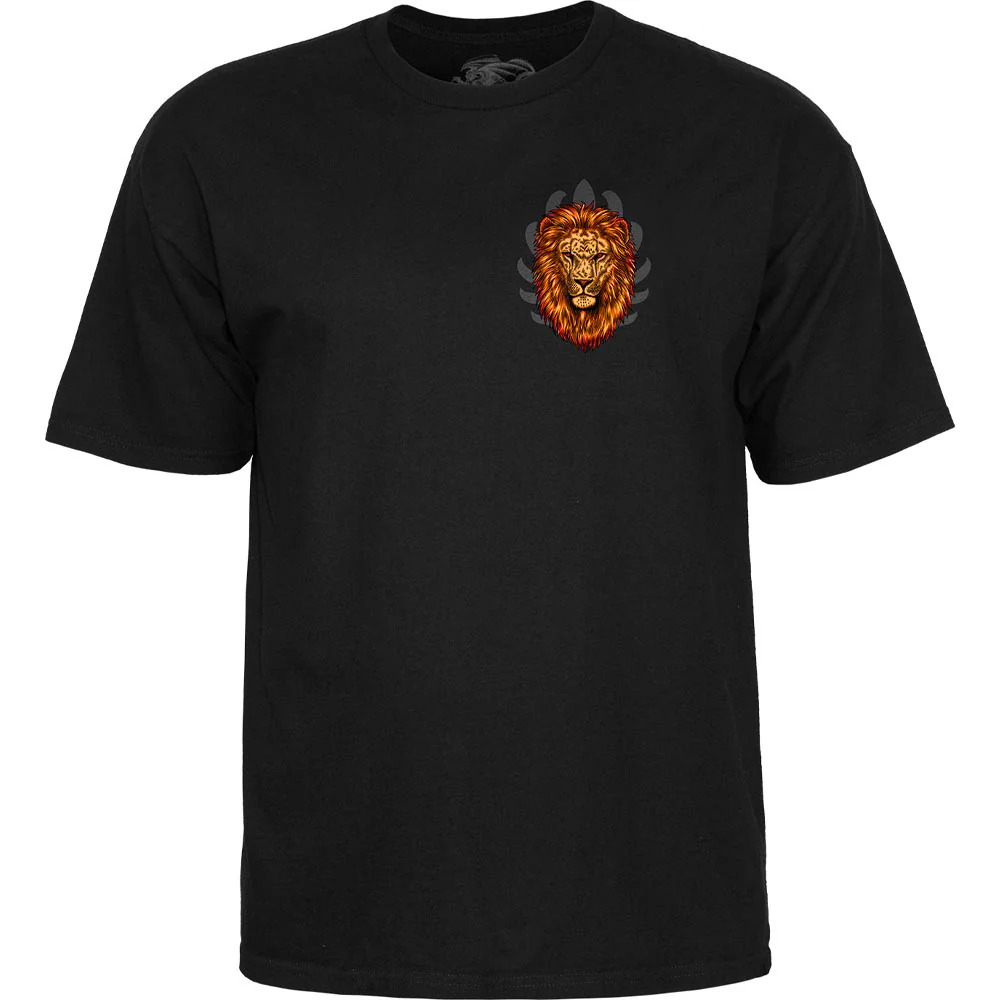 Powell Peralta Agah Lion Black T-Shirt [Size: S]