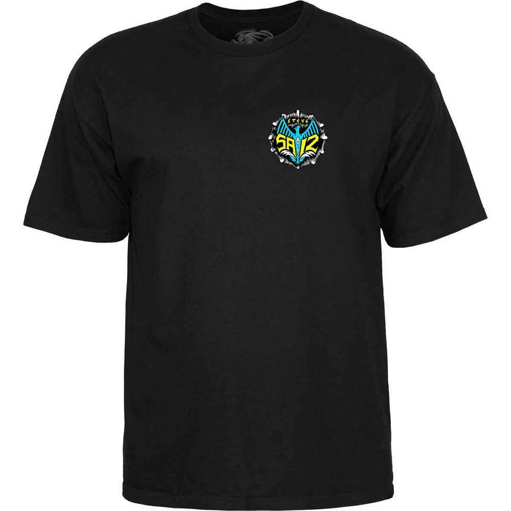 Powell Peralta Saiz Totem Black T-Shirt [Size: S]