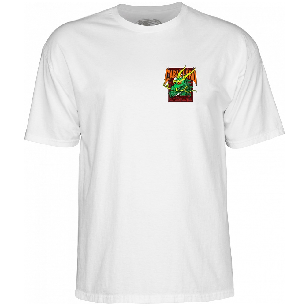 Powell Peralta Caballero Street Dragon White T-Shirt [Size: M]