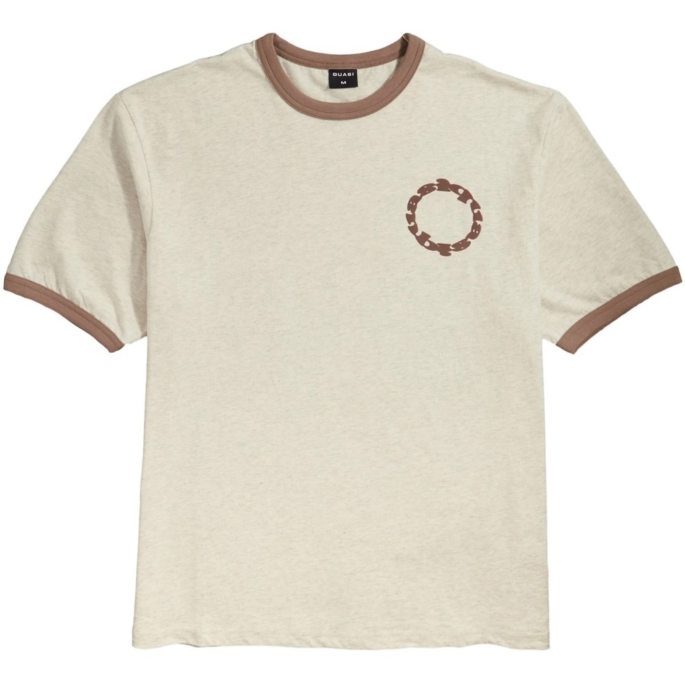 Quasi Calico Ringer Ash T-Shirt [Size: XL]